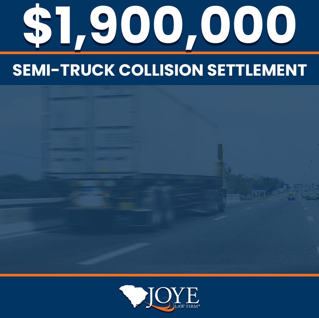 $1,900,000 settlement for a semi-truck collision