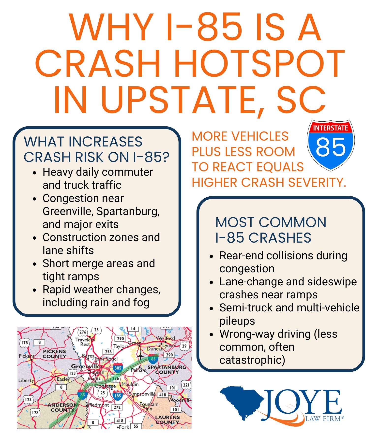 Why I-85 is a crash hotspot in Upstate, SC