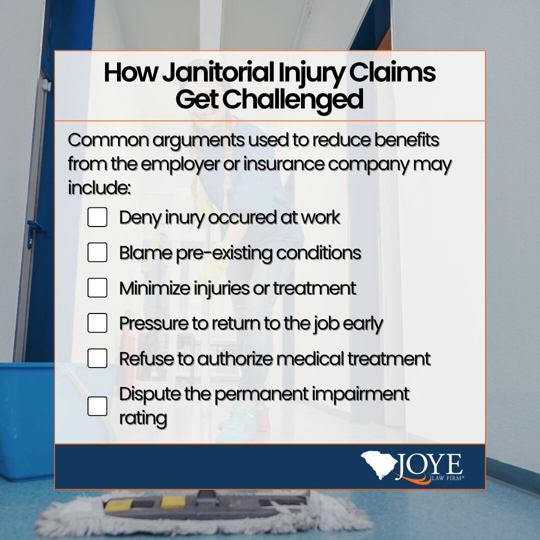 How Employers and Insurers Challenge Janitorial Injury Claims