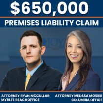 $650,000 premises settlement secured by Joye Law Firm attorneys Ryan McCullar and Melissa Mosier