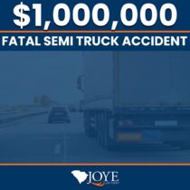$1,000,000 settlement for a fatal semi truck accident