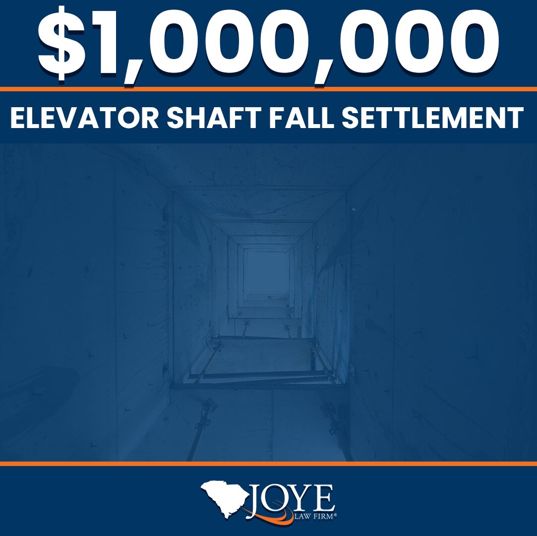 $1,000,000 settlement for an elevator shaft fall
