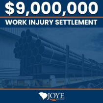 $9,000,000 settlement for a work injury