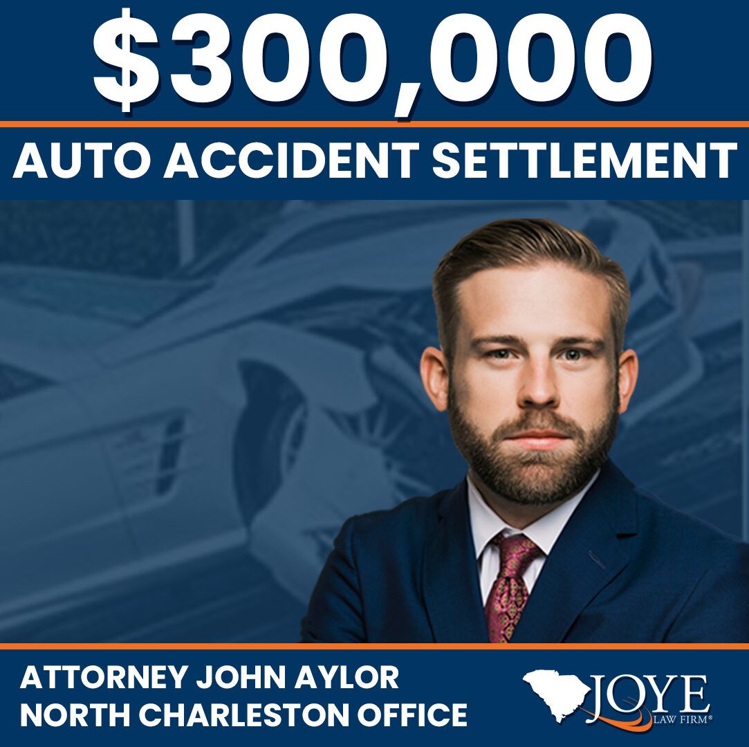 $300,000 settlement for an auto accident in Charleston