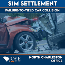 $1M Settlement for the victim of a failure to yield car collision that lead to permanent spinal injuries