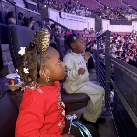 Winner of tickets to Disney on Ice with her kids